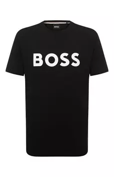 Хлопковая футболка BOSS