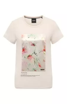 Хлопковая футболка BOSS