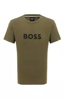 Хлопковая футболка BOSS
