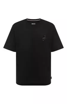 Хлопковая футболка BOSS