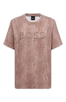 Хлопковая футболка BOSS