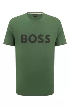 Хлопковая футболка BOSS