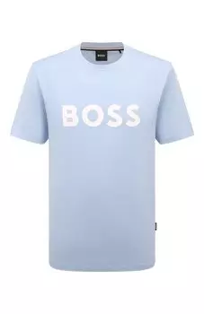 Хлопковая футболка BOSS