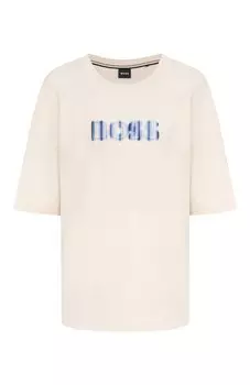 Хлопковая футболка BOSS