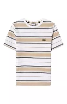 Хлопковая футболка BOSS