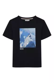 Хлопковая футболка BOSS