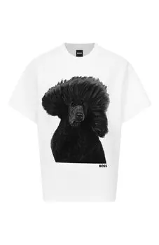 Хлопковая футболка BOSS
