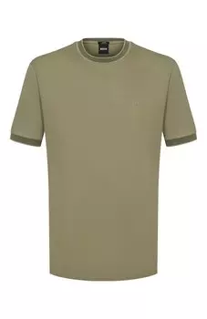 Хлопковая футболка BOSS