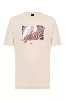 Хлопковая футболка BOSS