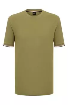 Хлопковая футболка BOSS