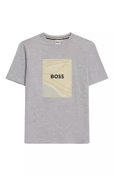 Хлопковая футболка BOSS