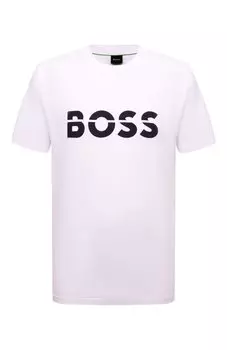 Хлопковая футболка BOSS Green