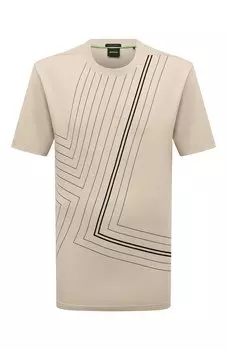 Хлопковая футболка BOSS Green