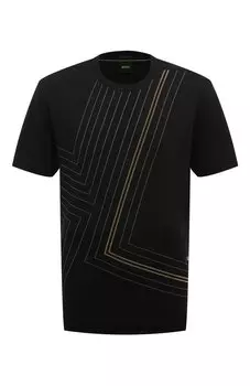 Хлопковая футболка BOSS Green