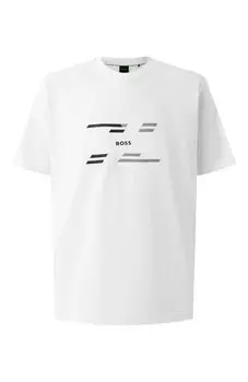 Хлопковая футболка BOSS Green