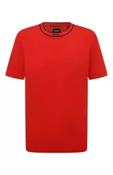 Хлопковая футболка BOSS Green