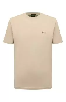 Хлопковая футболка BOSS Green