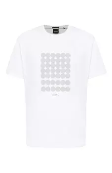 Хлопковая футболка BOSS Green