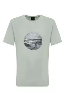 Хлопковая футболка BOSS Green