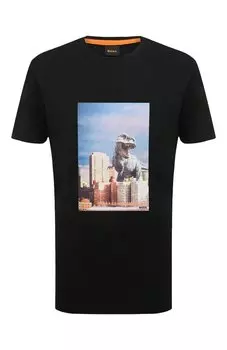 Хлопковая футболка BOSS Orange