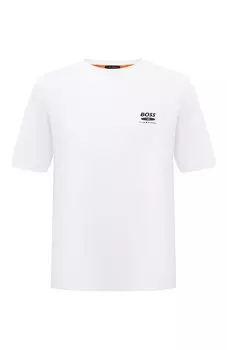 Хлопковая футболка BOSS Orange
