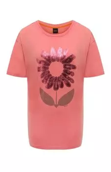 Хлопковая футболка BOSS Orange