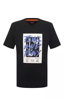 Хлопковая футболка BOSS Orange