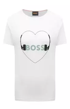 Хлопковая футболка BOSS Orange