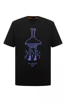 Хлопковая футболка BOSS Orange