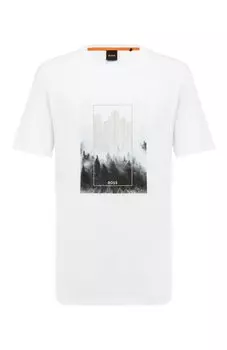 Хлопковая футболка BOSS Orange