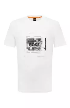Хлопковая футболка BOSS Orange