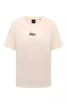 Хлопковая футболка BOSS Orange