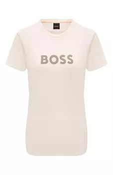 Хлопковая футболка BOSS Orange