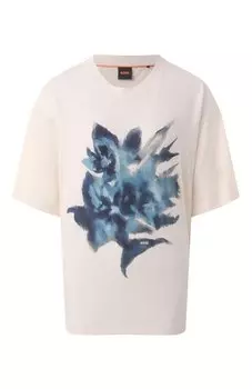 Хлопковая футболка BOSS Orange