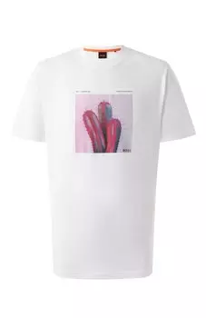 Хлопковая футболка BOSS Orange