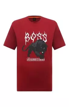 Хлопковая футболка BOSS Orange