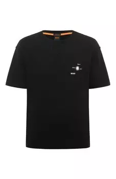 Хлопковая футболка BOSS Orange