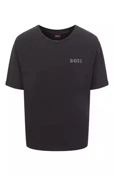 Хлопковая футболка BOSS Orange