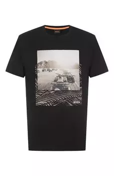 Хлопковая футболка BOSS Orange