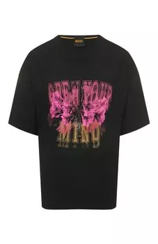 Хлопковая футболка BOSS Orange