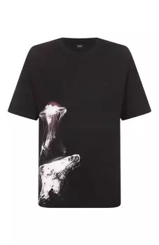 Хлопковая футболка BOSS Orange