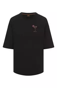 Хлопковая футболка BOSS Orange