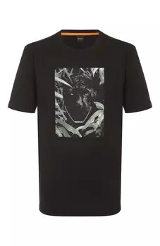 Хлопковая футболка BOSS Orange