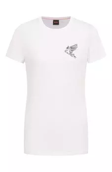 Хлопковая футболка BOSS Orange