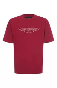 Хлопковая футболка BOSS x Aston Martin BOSS Camel
