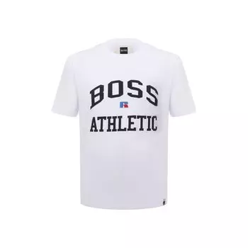 Хлопковая футболка BOSS x Russell Athletic BOSS