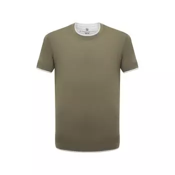 Хлопковая футболка Brunello Cucinelli