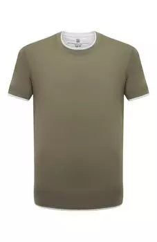Хлопковая футболка Brunello Cucinelli