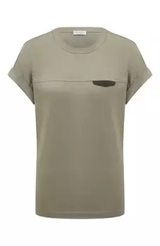 Хлопковая футболка Brunello Cucinelli