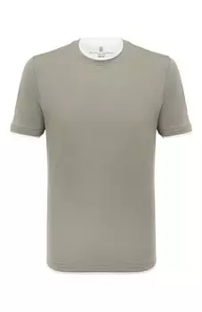 Хлопковая футболка Brunello Cucinelli